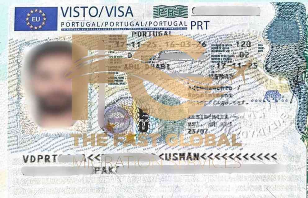 D2 visa in Portugal Visa copy