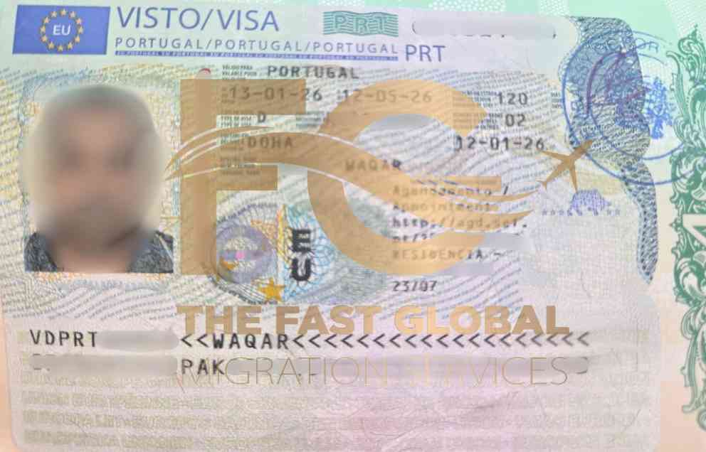 D2 visa in Portugal Visa copy
