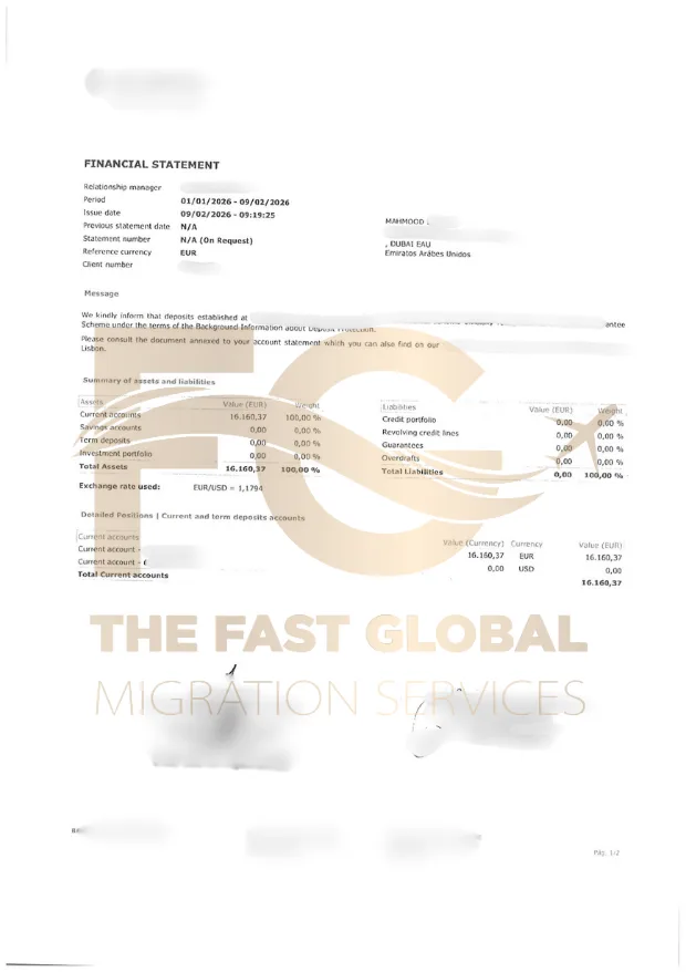 Mahmood Bank statement