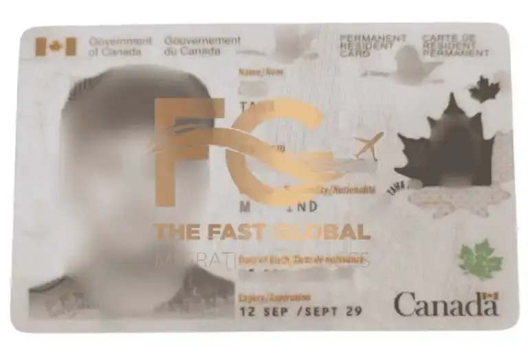 Taha canada PR visa copy image